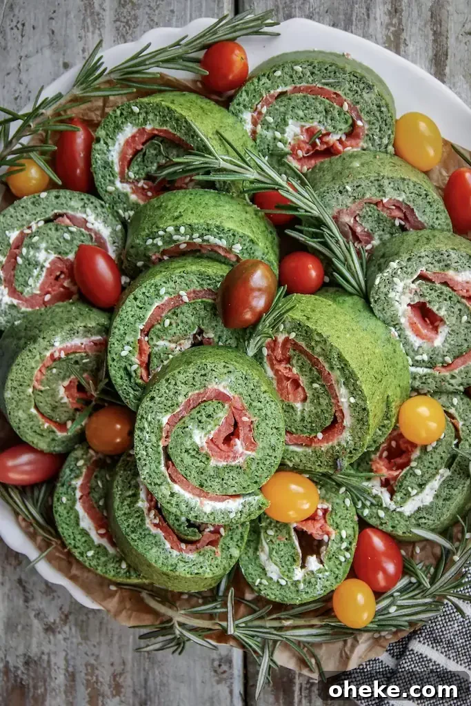 Smoked Salmon and Spinach Pinwheels: Cream Cheese Appetizer 3 Smoked Salmon Spinach Rolls