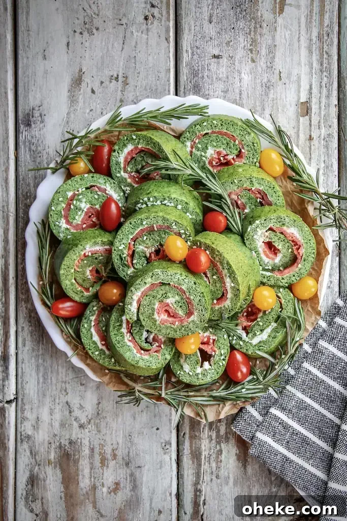 Smoked Salmon and Spinach Pinwheels: Cream Cheese Appetizer 4 Smoked Salmon Spinach Rolls