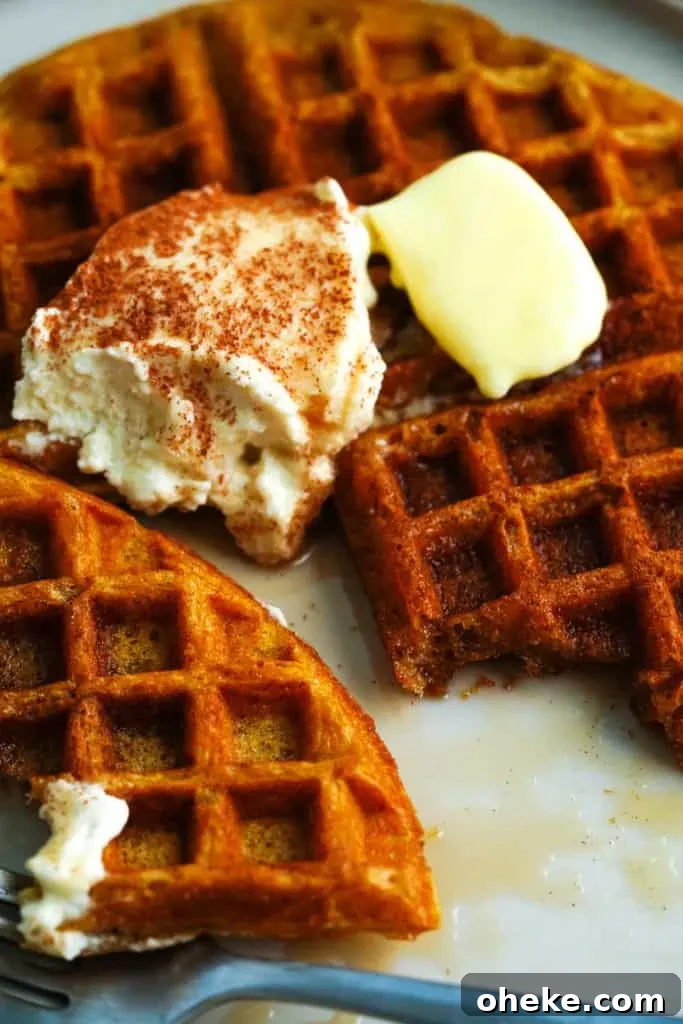 waffles closeup