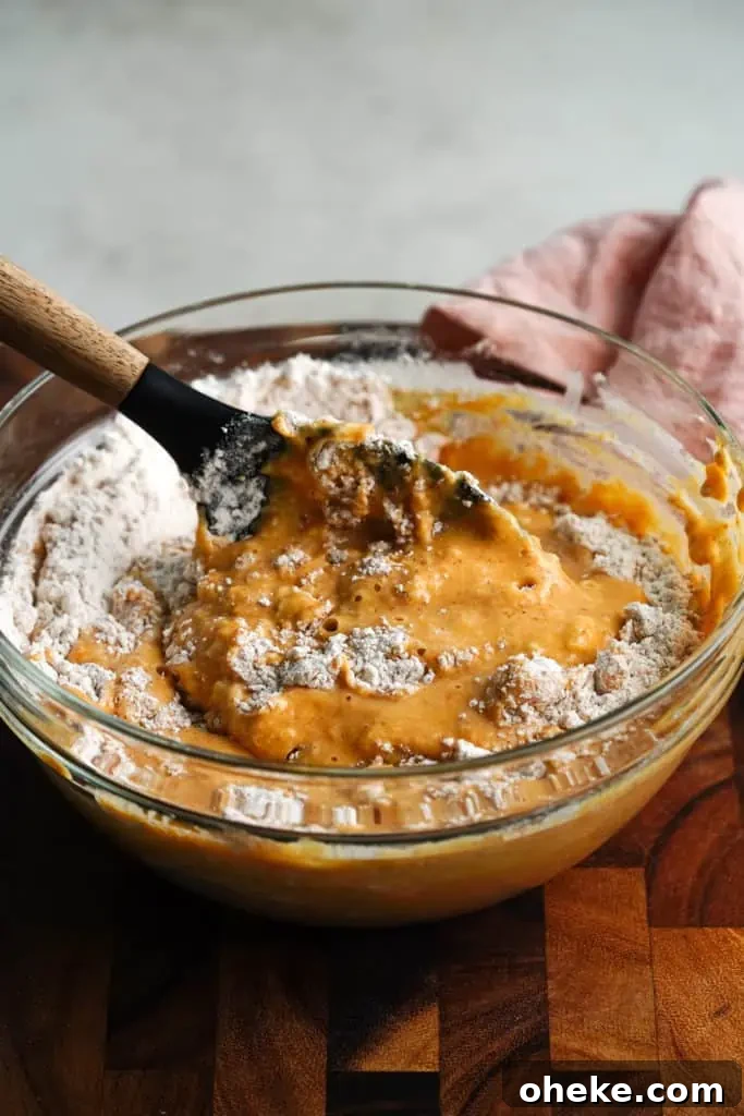buttermilk pumpkin spice waffles batter.