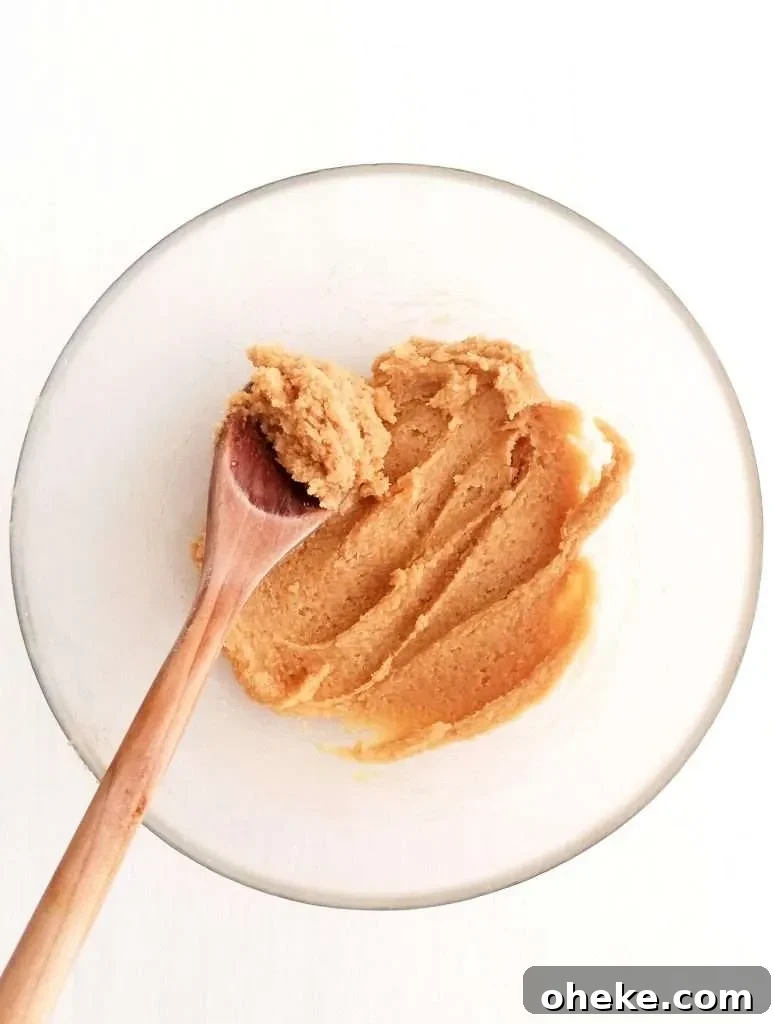 oatmeal cookies butter and sugars creamed together in bowl