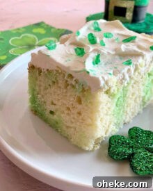 Lime Poke Cake.