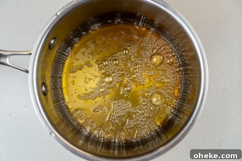 Making the caramel