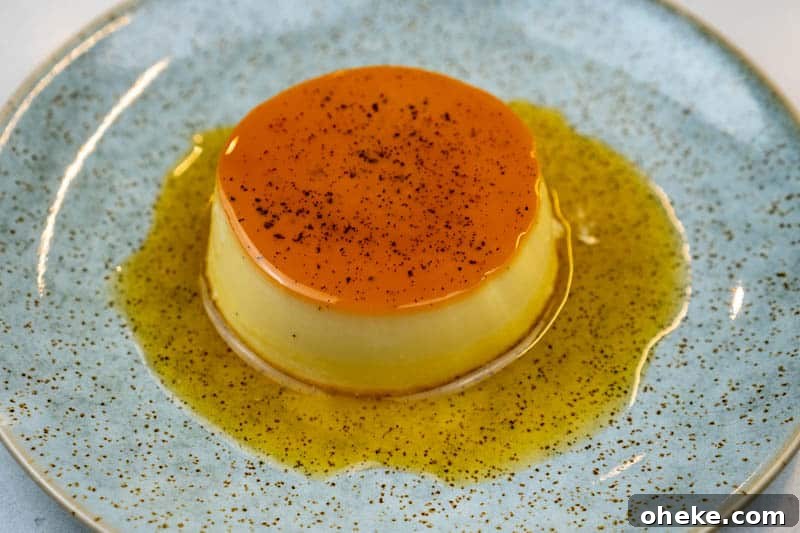 Serving the flan