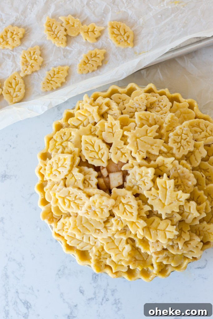 Topping Apple Pear Gruyere Pie