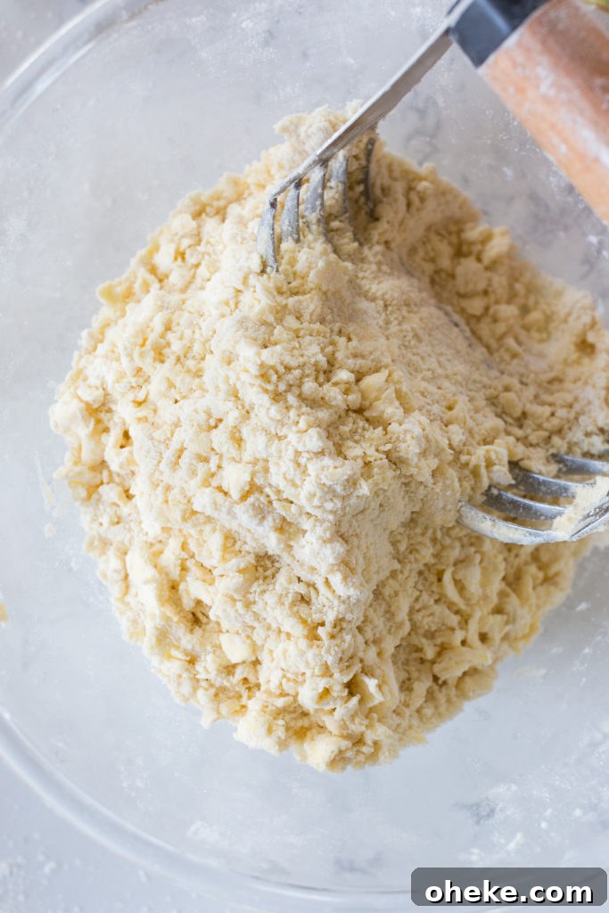 Mixing Basic All Butter Pie Dough