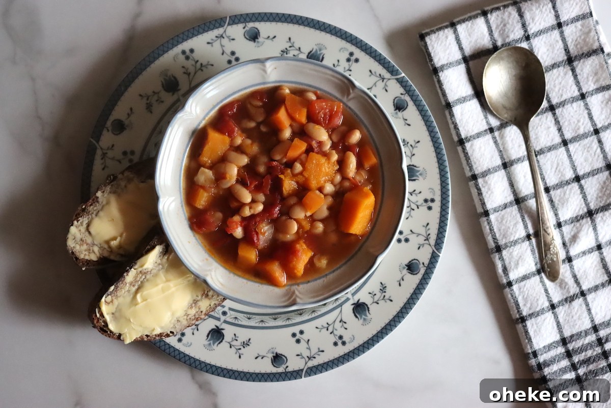 How to Can Butternut Squash and White Bean Soup Safely 3 White Bean Butternut Soup