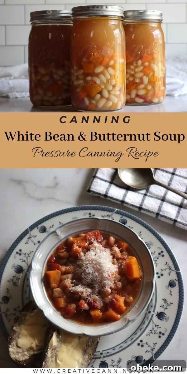 How to Can Butternut Squash and White Bean Soup Safely 7 Canning White Bean and Butternut Soup