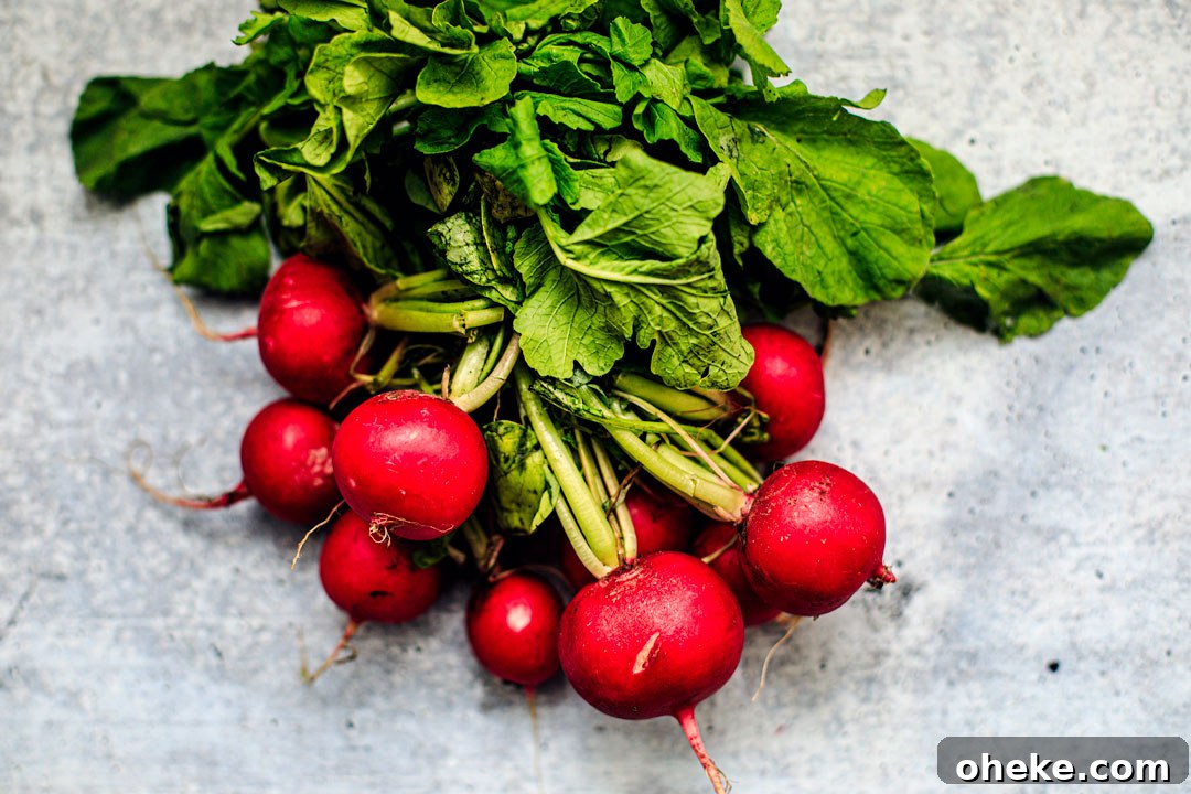 Bunch of radishes.