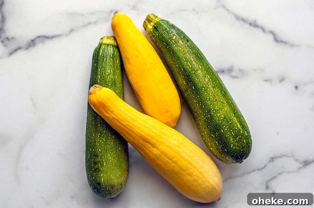 Summer squash and zucchini.