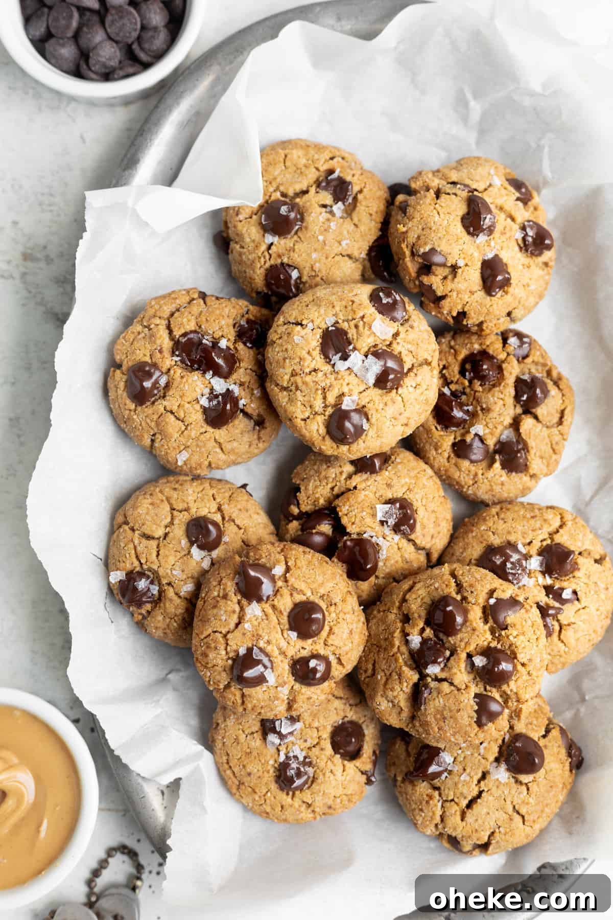 Gluten-Free Peanut Butter Chocolate Chip Cookies Recipe 5 healthy peanut butter chocolate chip cookies