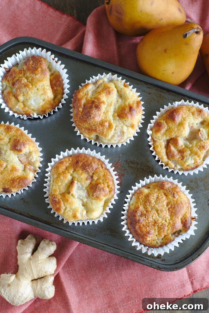 Ginger Pear Muffins