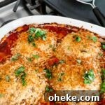 The casserole in the backing dish