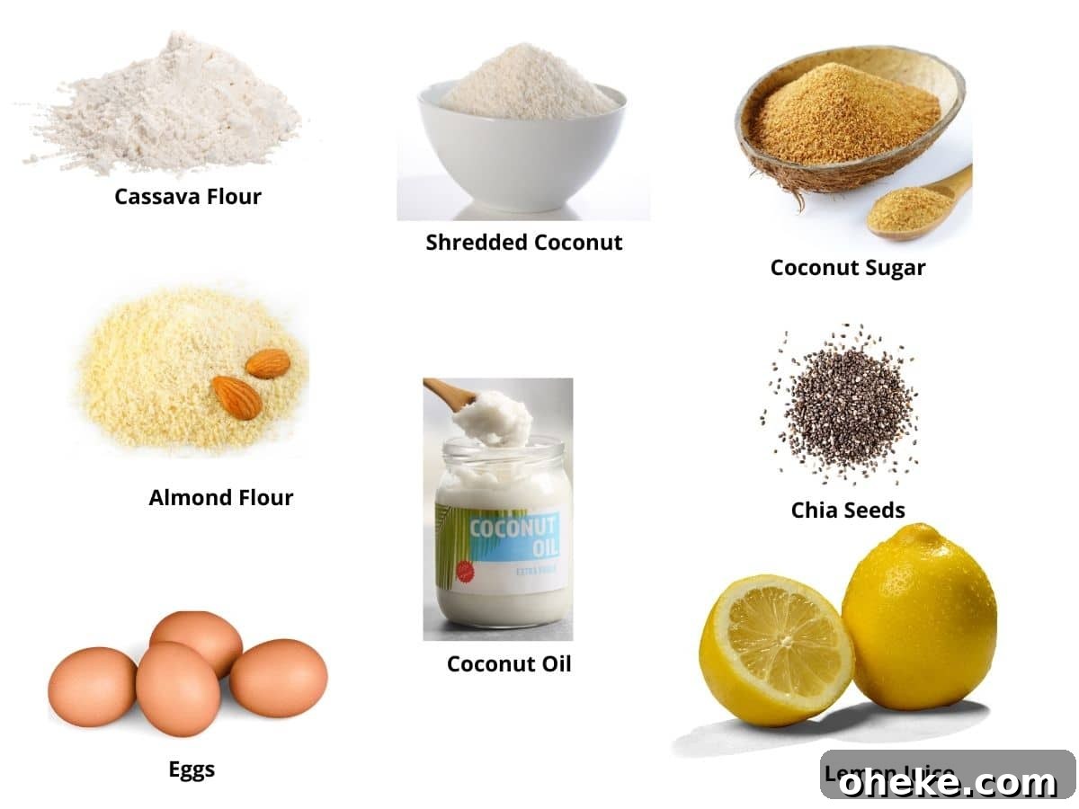 Paleo Lemon Bars with Almond-Coconut Crust Recipe 3 Photos of the lemon bars ingredients.