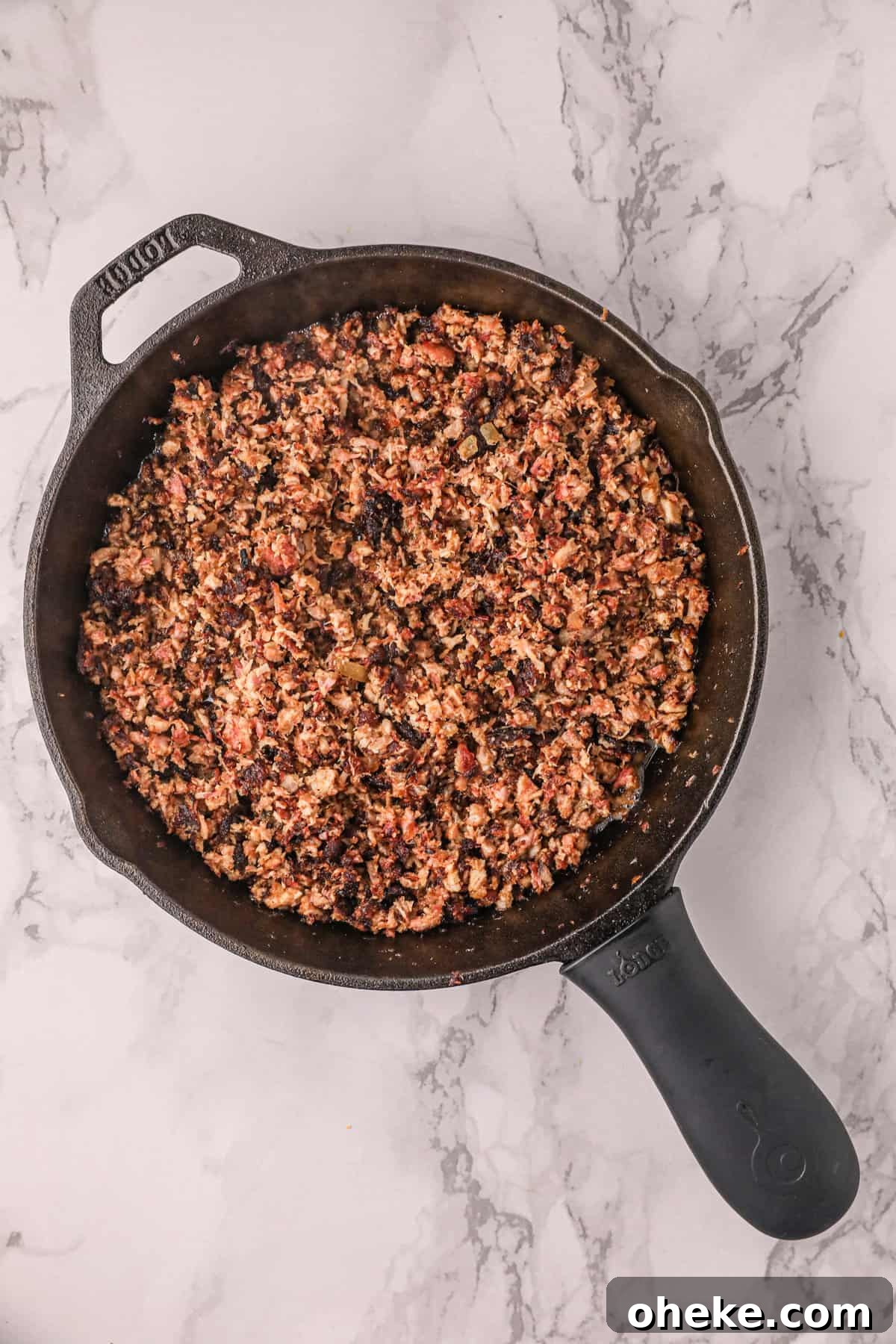 Smoked Pork Carnitas Recipe in Skillet