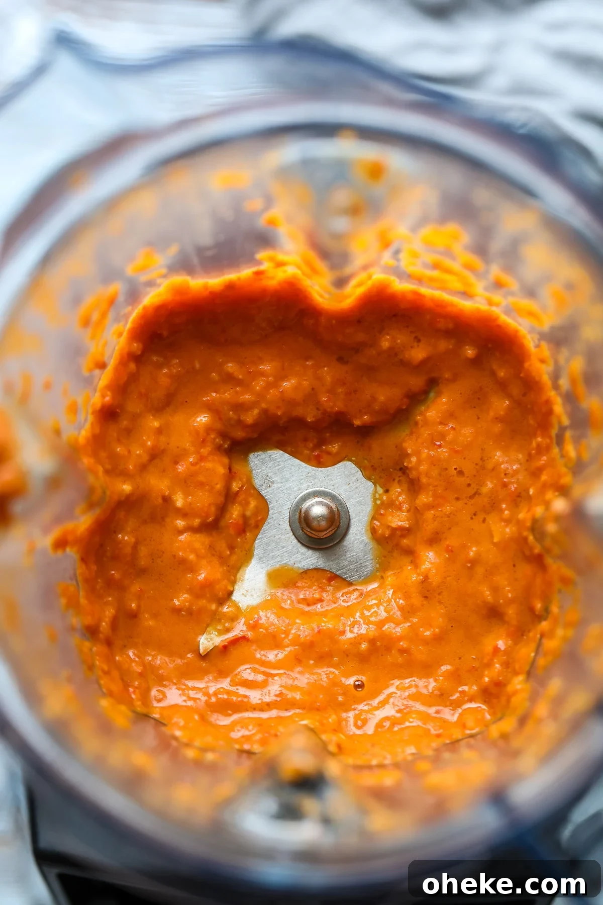 Mojo Rojo (Canarian Red Sauce): Authentic Recipe & Uses 7 Canarian red sauce in a blender.
