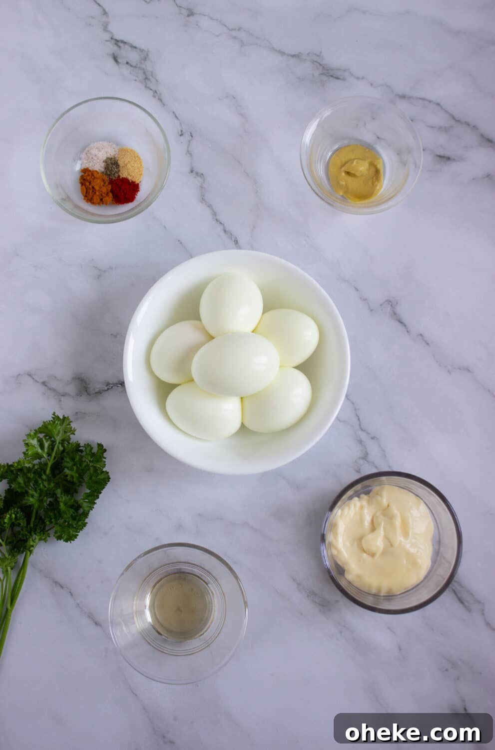 Pumpkin-Spiced Deviled Eggs for Low-Carb Fall Brunch 4 ingredients for Low Carb Pumpkin Deviled Eggs