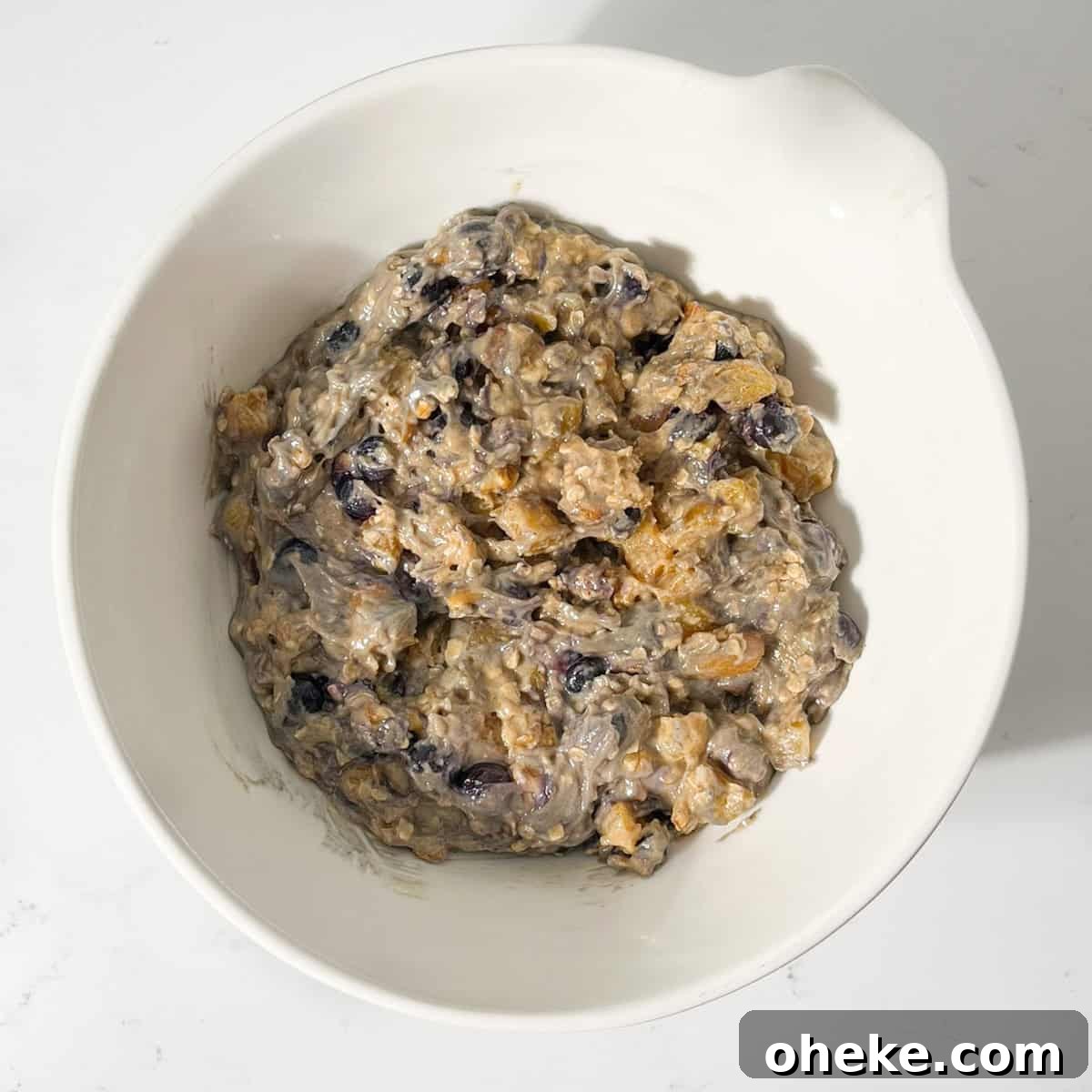 Moist Buttermilk Blueberry Muffins Recipe for Perfect Muffins 9 Buttermilk blueberry mix resting in a large white bowl.
