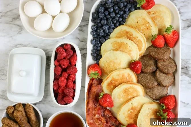 Healthy Breakfast Board with WW points