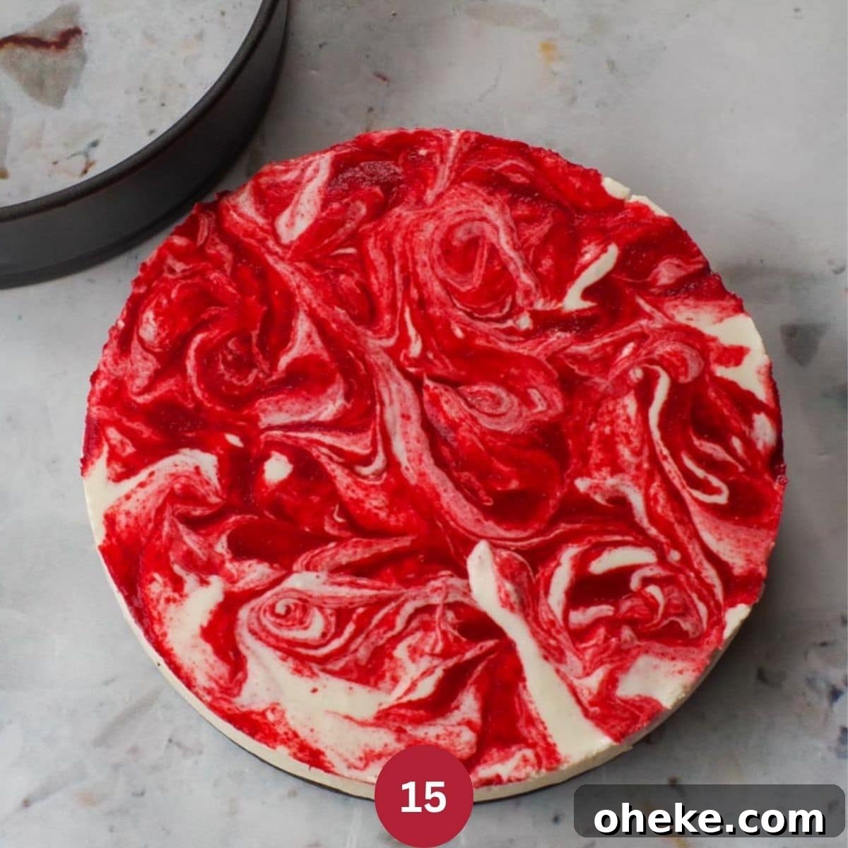 Strawberry Rhubarb cheesecake 