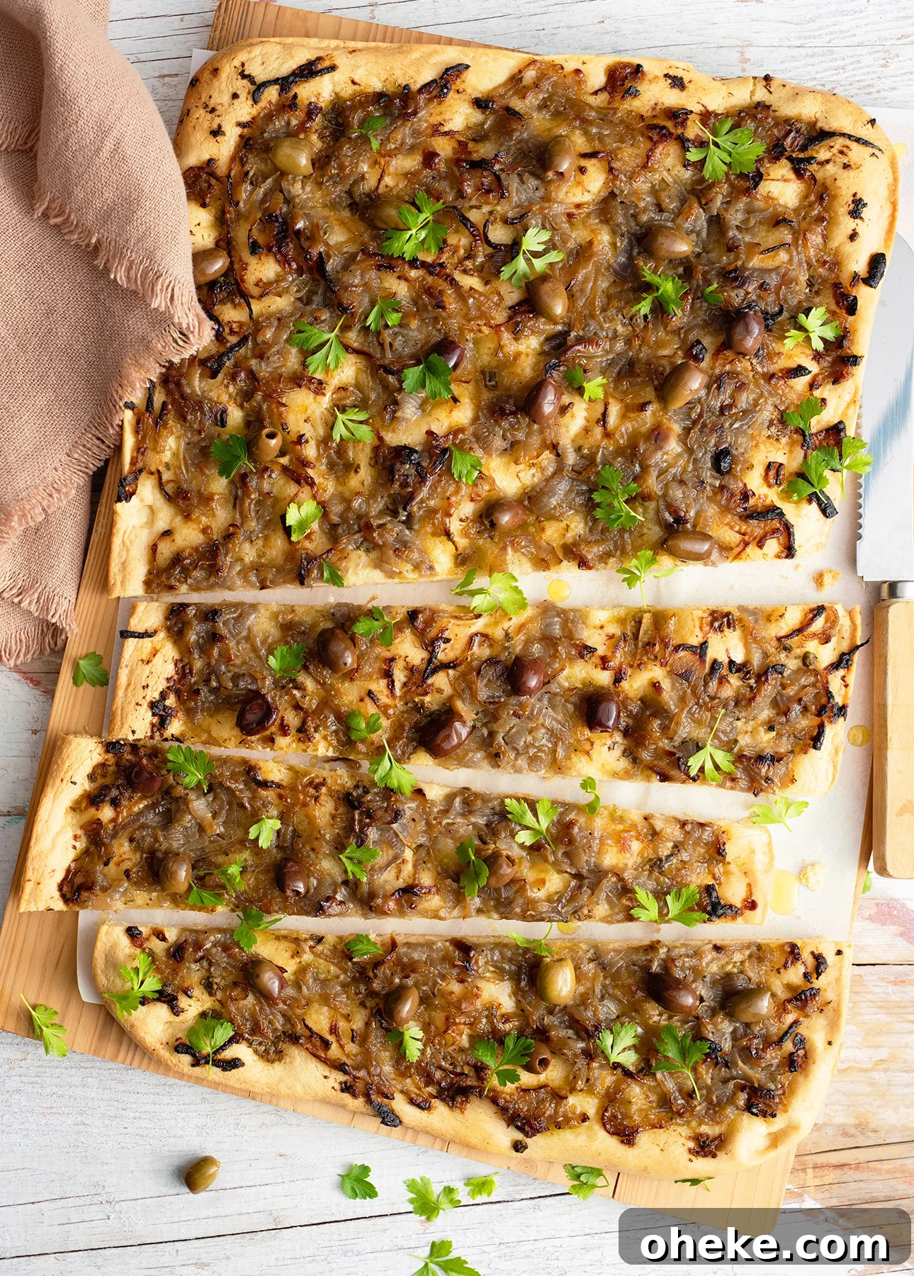 Pissaladière: French Onion and Anchovy Tart Recipe (Video) 2 How to Make Pissaladière (Provençal Caramelized Onion and Anchovy Tart), a Step-by-Step Recipe with Video