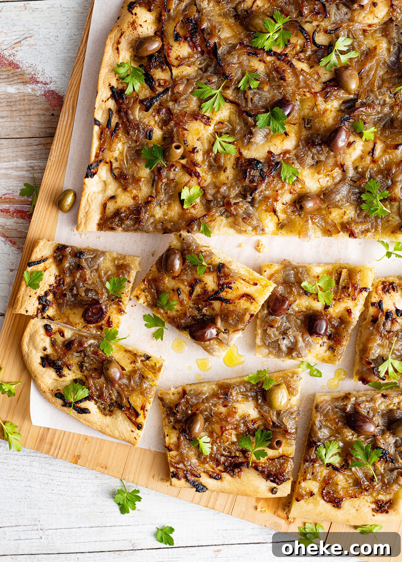 Pissaladière: French Onion and Anchovy Tart Recipe (Video) 4 A modern take on traditional pissaladière, a type of flatbread from the South of France