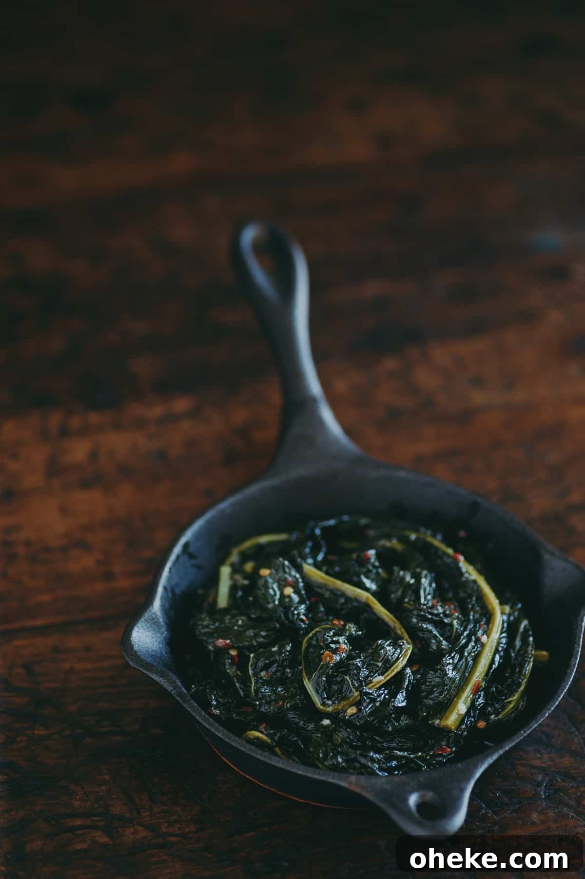 Tuscan Black Kale: Nutritional Benefits and Cooking Ideas 5 braised cavolo nero in a cast iron pan