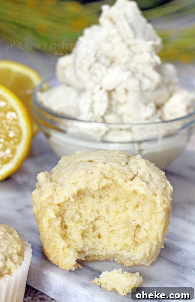 Lemon Ricotta Cupcakes with Lavender Frosting