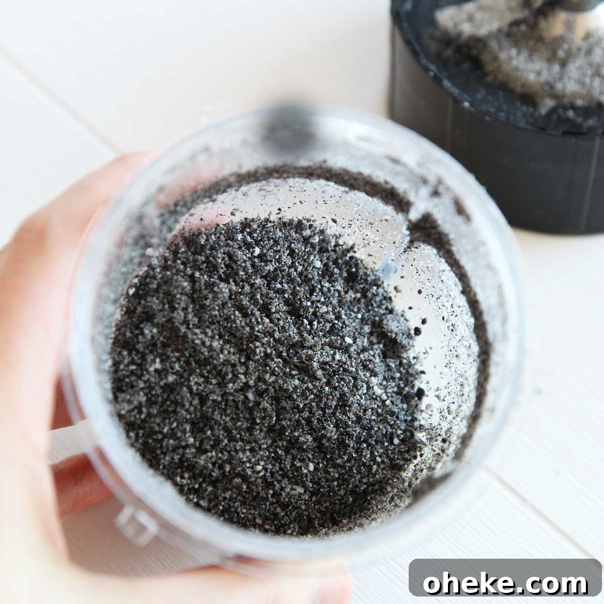 how to make ground black sesame flour blender