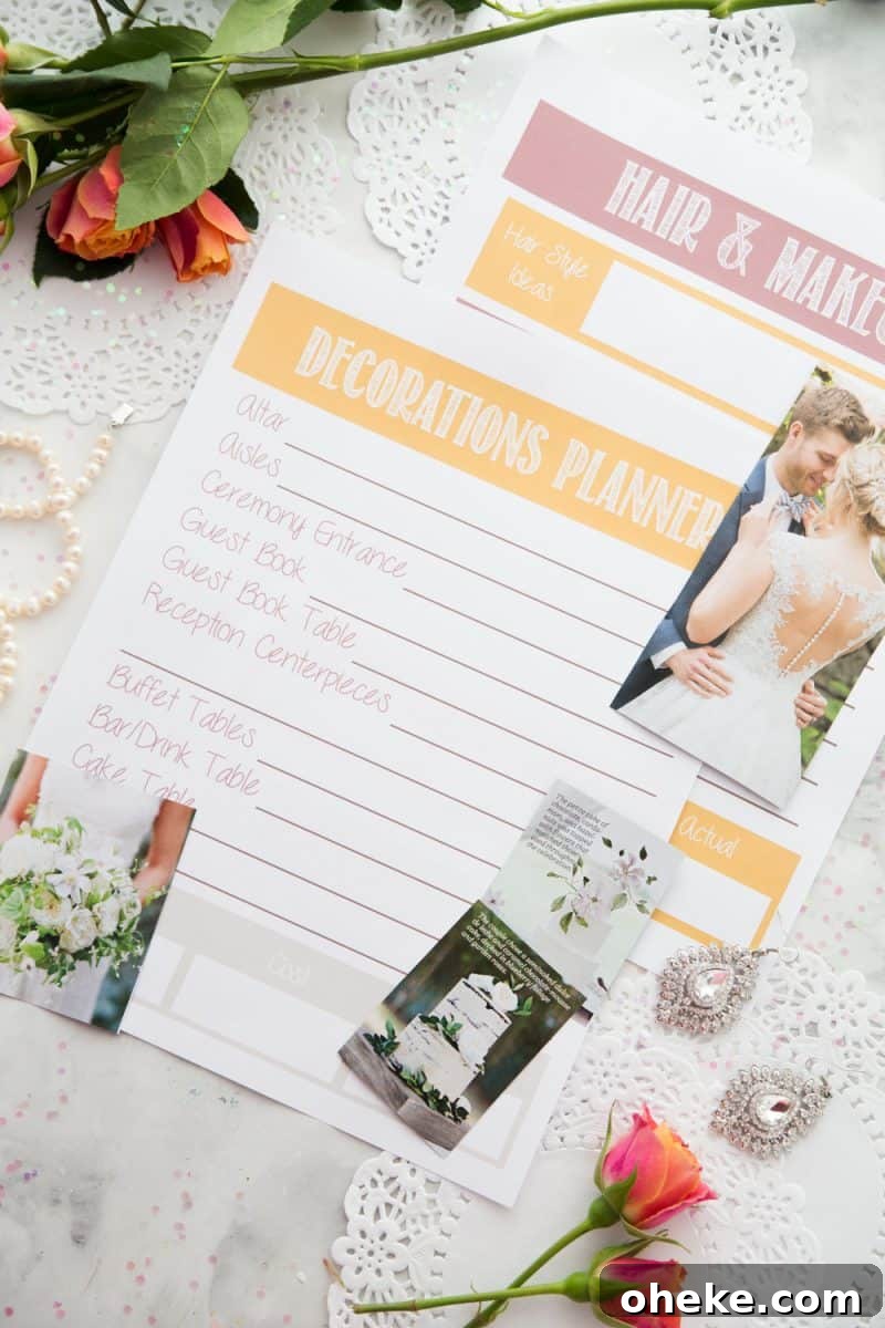 It doesn't matter if you're going super traditional or having an offbeat wedding, this 30 Page Wedding Planning Printable Set will help you remember the little things and get you through this process with a lot less stress!