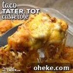 Quick Ground Beef Recipes for Flavorful Weeknight Dinners 19 This Taco Tater Tot Casserole recipe for you oven is incredibly simple and absolutely delicious! Everyone will love it and want the recipe!