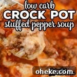 Quick Ground Beef Recipes for Flavorful Weeknight Dinners 4 Our Low Carb Crock Pot Stuffed Pepper Soup is a low carb version of our very popular Crock Pot Stuffed Pepper Soup.
