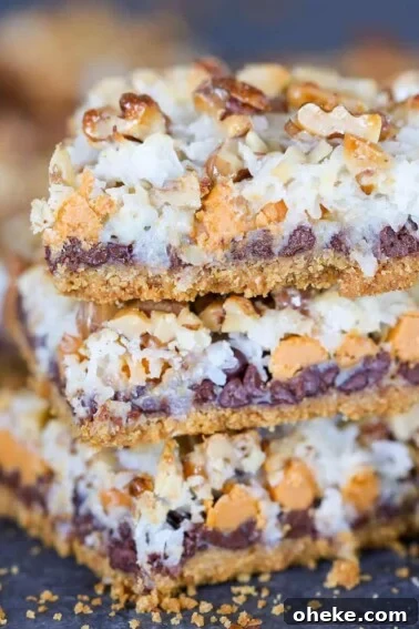 Seven Layer Bars Stacked.