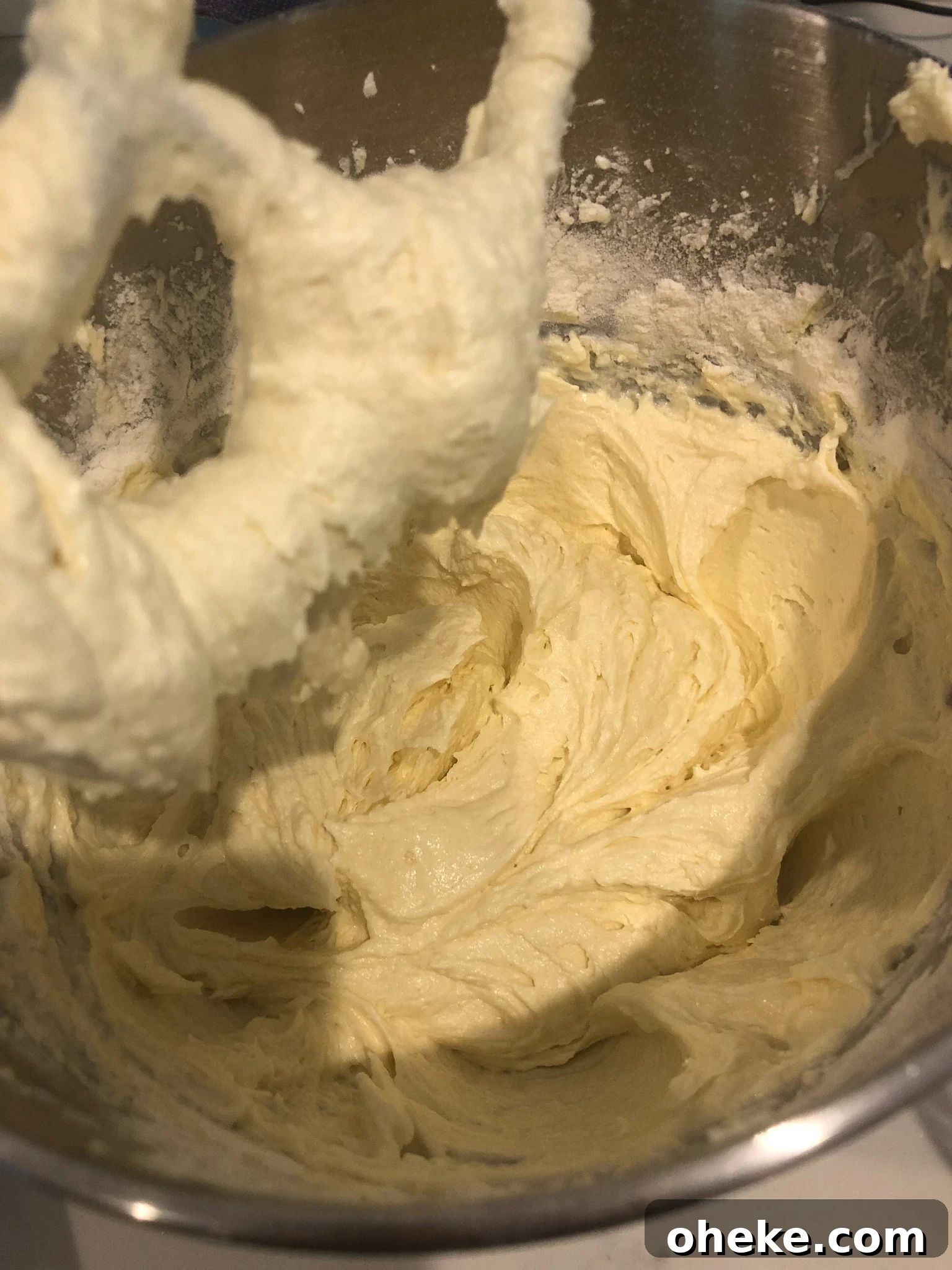 Batter after mixing.