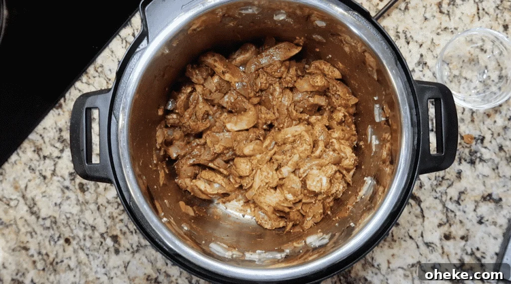 Chicken coated in spices