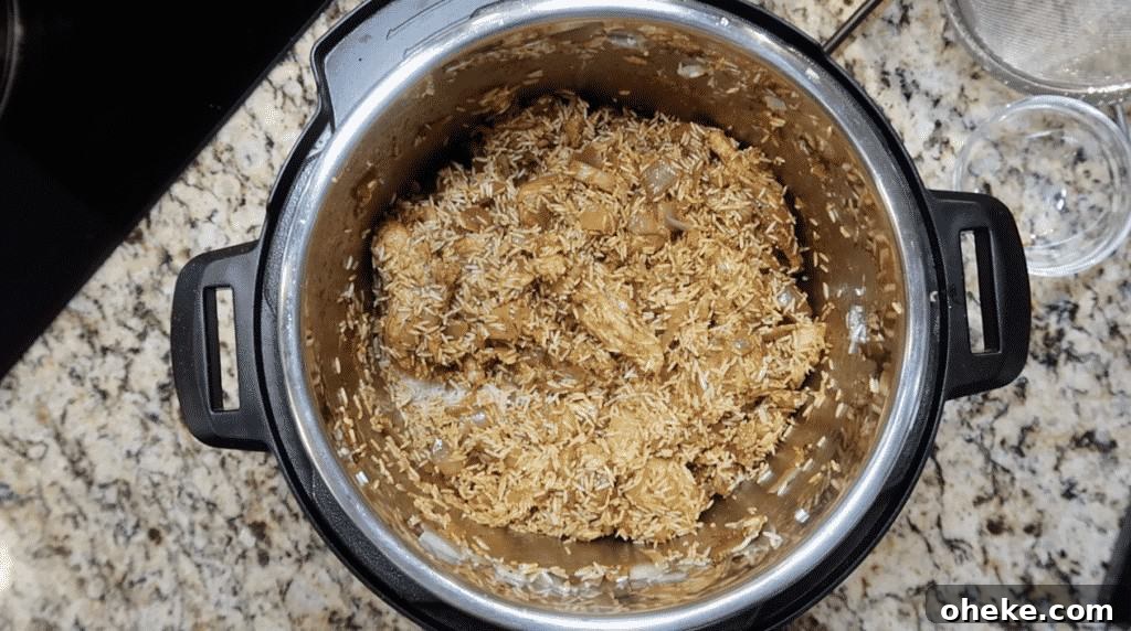 Rice coated in spices