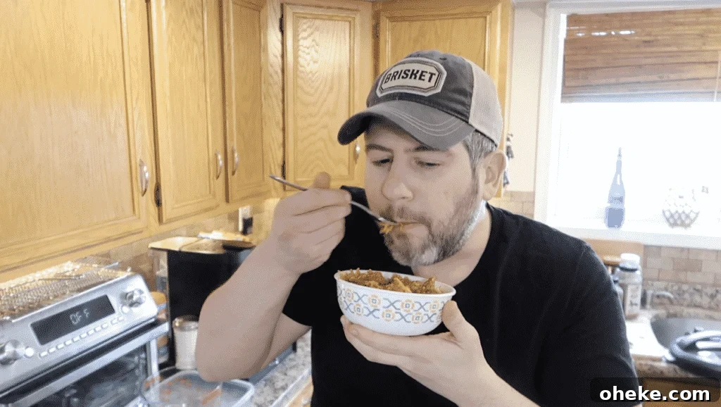 Man eating rice