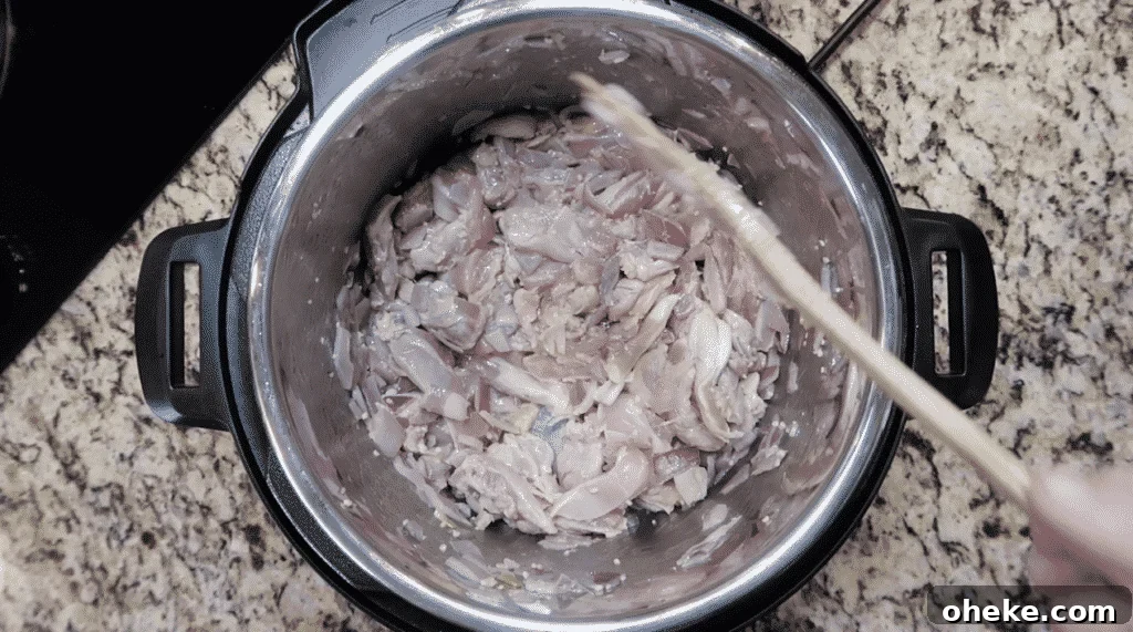 Chicken becoming pinkish-white in color
