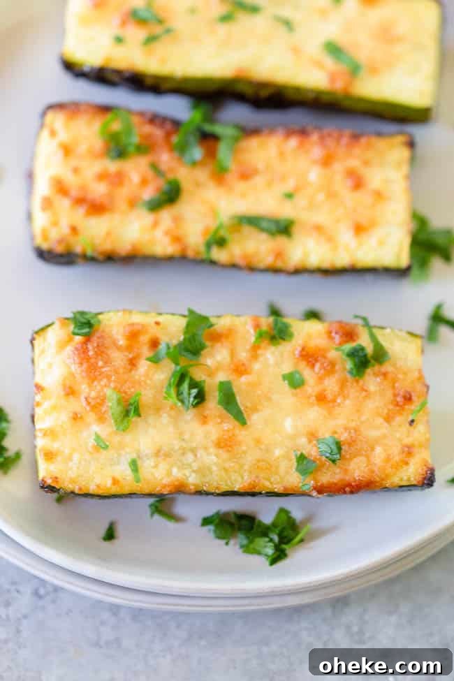 Grilled Parmesan Zucchini