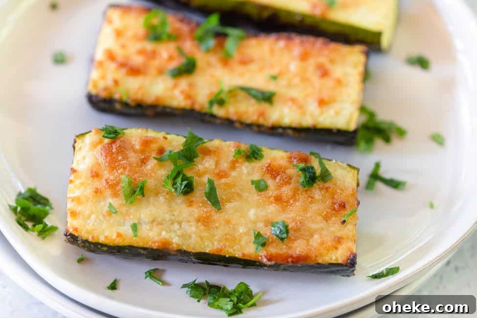 Grilled Parmesan Zucchini