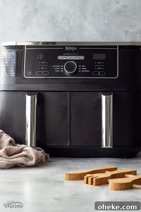 Air Fryer Buying Guide: What to Know Before You Buy 5 Ninja Foodi dual zone air fryer with a pot stand