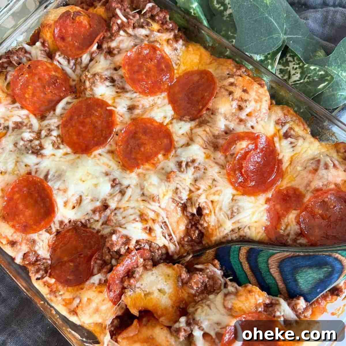 Bubble-Up Pizza: Quick Sheet-Pan Pizza Casserole Recipe 2 The best bubble up pizza recipe.