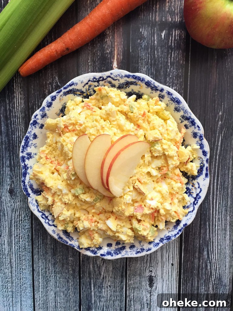 Autumn Egg Salad via LizsHealthyTable.com Autumn Egg Salad via LizsHealthyTable.com