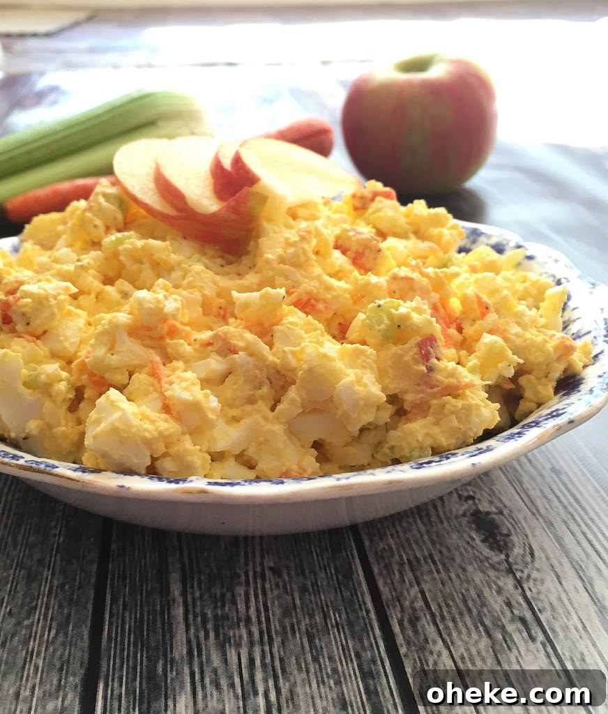 Autumn Egg Salad via LizsHealthyTable.com Autumn Egg Salad via LizsHealthyTable.com