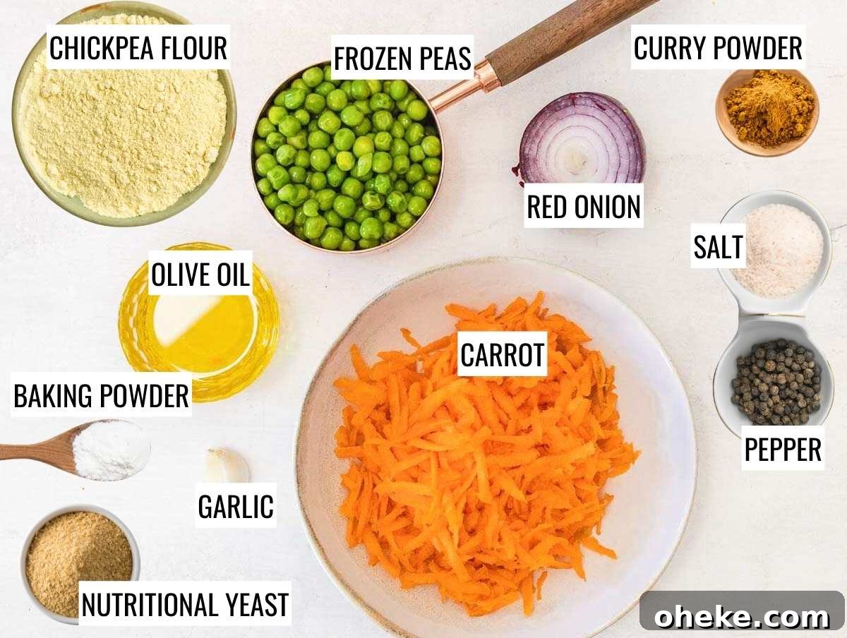 Savory Chickpea Frittata Muffins for Meal Prep 5 Ingredients for chickpea muffins