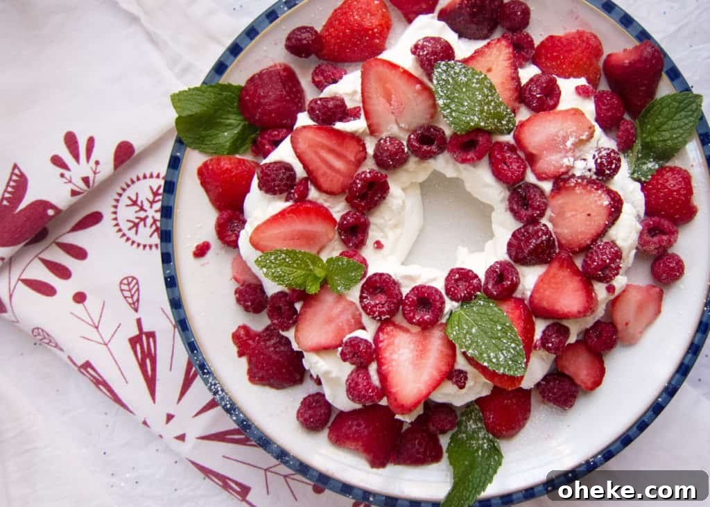 30+ Holiday Desserts from Around the World: Recipes to Try 20 Fruit Pavlova Wreath