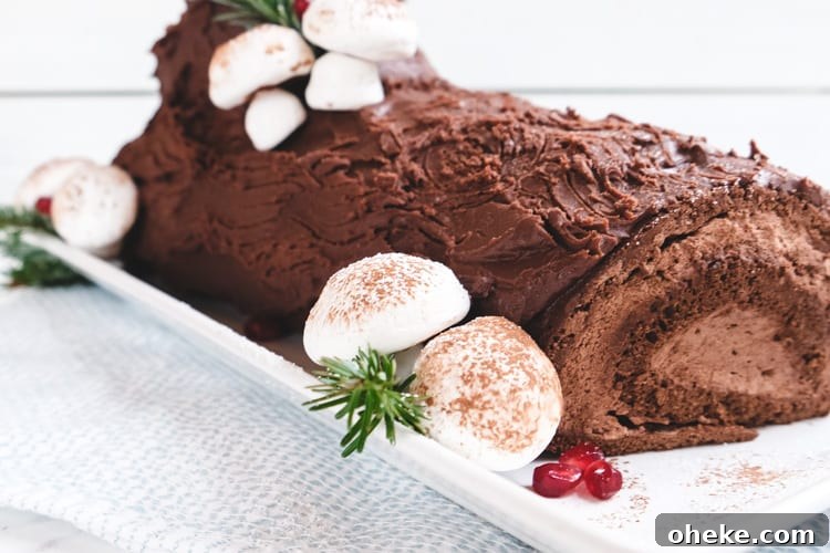 30+ Holiday Desserts from Around the World: Recipes to Try 3 Bûche de Noël Cake (French Yule Log Cake)