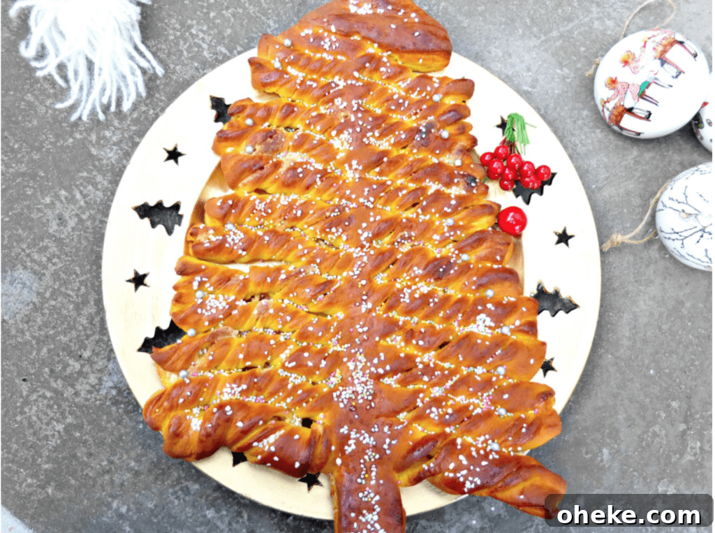 30+ Holiday Desserts from Around the World: Recipes to Try 23 Saffron and White Chocolate Christmas Tree Bread
