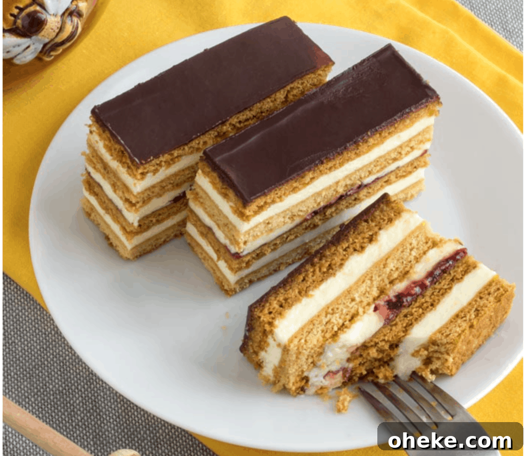 30+ Holiday Desserts from Around the World: Recipes to Try 5 Honey Cake Slices Slovakian Petit Fours