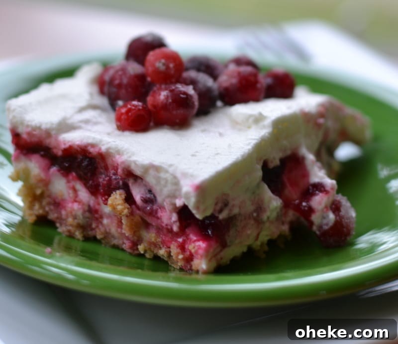 30+ Holiday Desserts from Around the World: Recipes to Try 6 Cranberry Lush Cake
